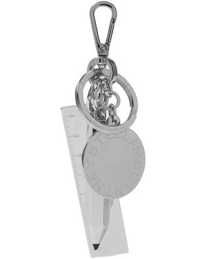 Stella McCartney Stationery Charm Keychain - White