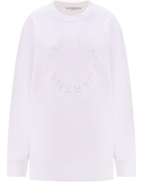 Stella McCartney Logo Embellished Crewneck Sweatshirt - White