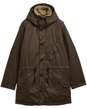 Barbour Waxed Parka - Brown