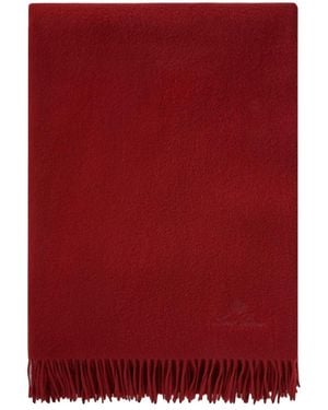 Loro Piana Fringed Blanket - Red