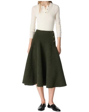 Bottega Veneta Wool Bouclé Skirt - Natural