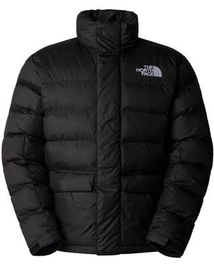The North Face Stand Collar Horizontal Quilted Jacket - Black