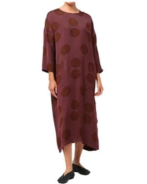 Uma Wang Round-Neck Dress - Red