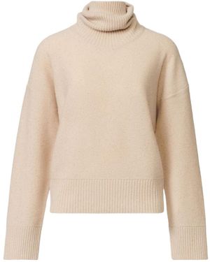 Fabiana Filippi Sequins Embellished Turtleneck Jumper - Natural
