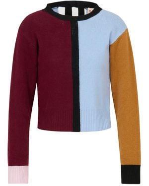 Marni Colour-Block Jumper - Red
