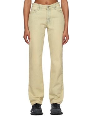 we11done Straight-Leg Jeans - Yellow