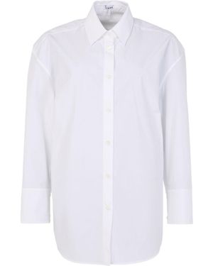 Loewe Lapel Long-Sleeved Shirt - White