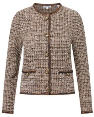 Veronica Beard Brisa Knit Jacket - Brown