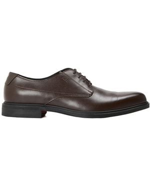 BOSS Solid Color Loafers - Brown