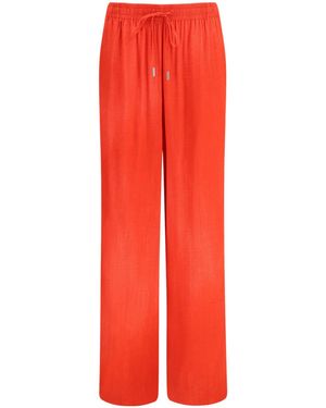 Ermanno Scervino Drawstring Wide-Leg Pants - Red