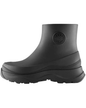 Canada Goose Logo Short Boots - Black