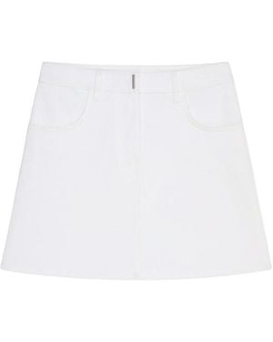 Givenchy A-Line Midi Skirt - White