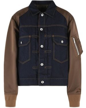 Sacai Long-Sleeve Jacket - Blue