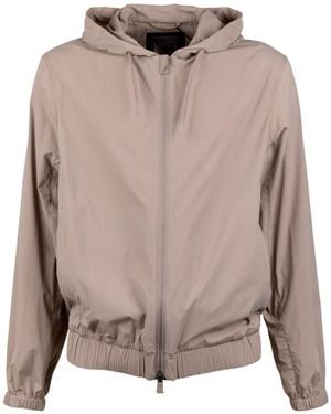 Herno Hooded Zip-Up Jacket - Multicolor