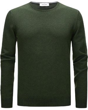 Gran Sasso Wool Crew-Neck Sweater - Green