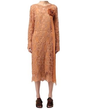 Ermanno Scervino Floral-Lace Midi Dress - Multicolour