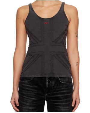 Off-White c/o Virgil Abloh Patchwork Design Vest - Black
