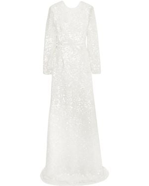 Erdem Yoanna Sequined Dress - White