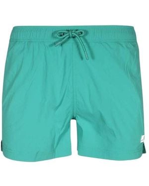 K-Way Logo Swim Trunks - Green