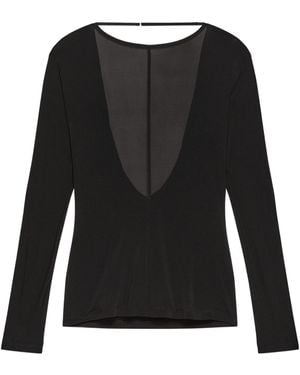 Helmut Lang Long-Sleeved T-Shirt - Black