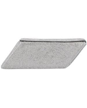Kara Embellished Box-Shaped Chain-Linked Shoulder Bag - Grey