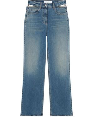 IRO Lamberta Large Silhouette Hollowed-Out Jeans - Blue