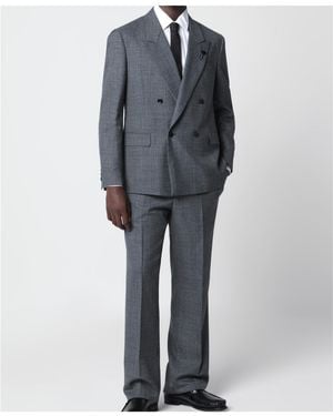 Lardini Double-Breasted Blazer - Gray