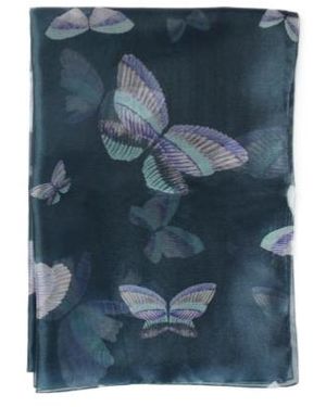 Emporio Armani Patterned Scarf - Blue