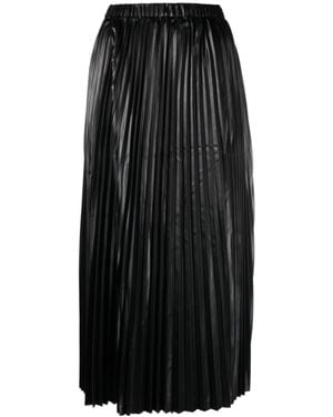 Junya Watanabe Pleated Straight Hem Trousers - Black