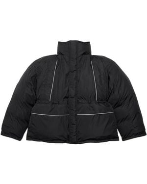 Balenciaga Oversized-Fit Padded Parka - Black