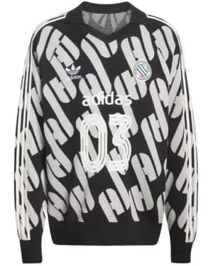 adidas Originals Adicolor Polo Knit Jumper - Black