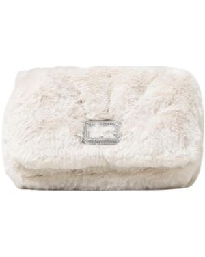 Roger Vivier Viv Choc Strass Phone Holder - Natural