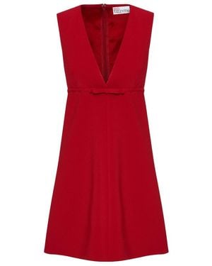 RED Valentino Bow Detail Dress - Red