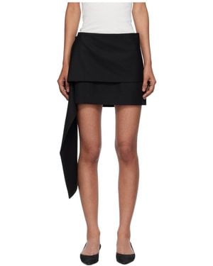 St. Agni Scarf Mini Skirt - Black