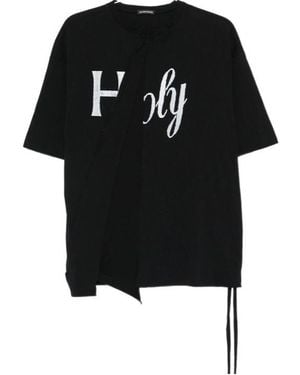 Ann Demeulemeester Crew Neck T-Shirt - Black