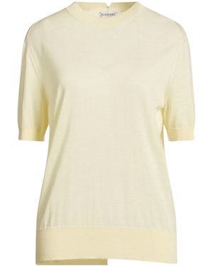 Burberry Short Sleeves Sweaters - Natural