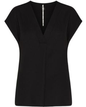 Marella Fluid Satin Blouse - Black