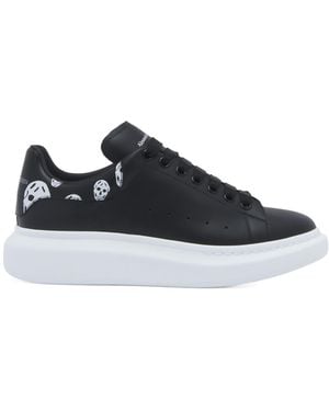 McQueen Oversized Skull-Printed Trainers - Blue