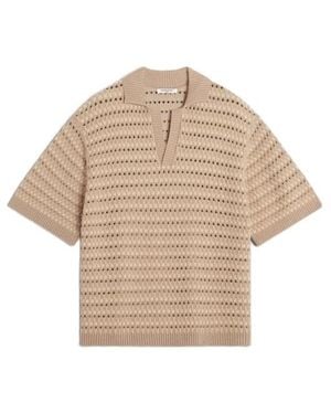 Maison Kitsuné Short-Sleeved Polo Shirt - Natural