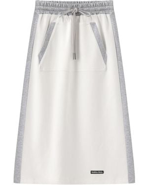 Marissa Chiara Elastic Waist Skirt - White