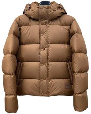 Burberry Hooded Cotton-Padded Jacket - Brown