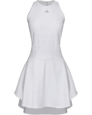 adidas Racerback Tennis Dress And Shorts Set - White