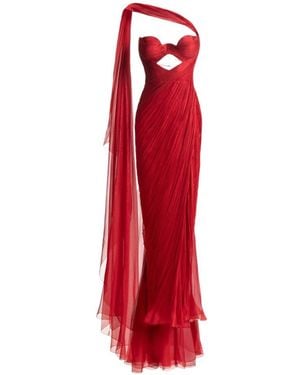 Maria Lucia Hohan Backless Tie Dress - Red