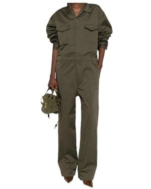 Frankie Shop Three-Quarter Sleeve Jumpsuit - Green