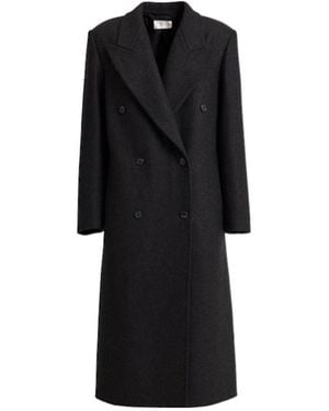 The Row Hariet Oversize Virgin Wool Coat - Black