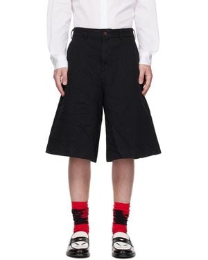 Comme des Garçons Logo Shorts - Black