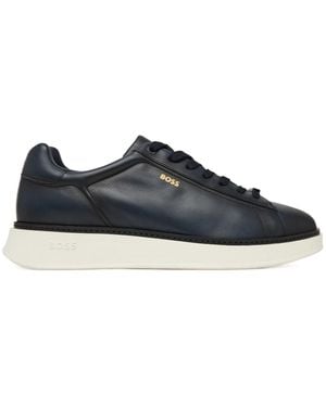 BOSS Lace-Up Low-Top Trainers - Blue