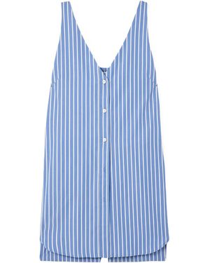 Dries Van Noten Striped Jumpsuit - Blue