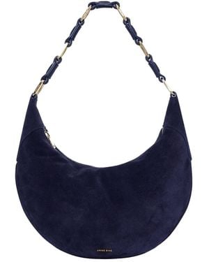 Anine Bing Kate Hobo Shoulder Bag - Blue