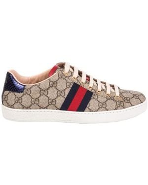 Gucci Ace Gg Supreme Trainers - Pink